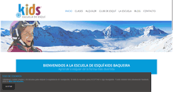 Desktop Screenshot of kidsbaqueira.com