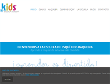 Tablet Screenshot of kidsbaqueira.com